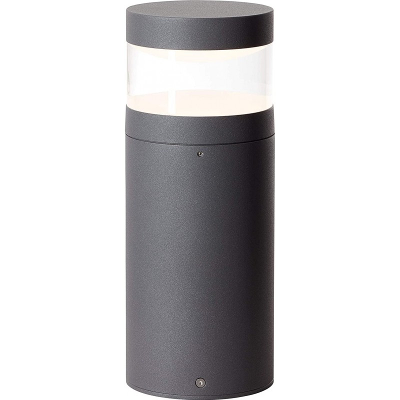 219,95 € Free Shipping | Luminous beacon 11W Cylindrical Shape 30 cm. LED Terrace, garden and public space. Aluminum and Glass. Black Color