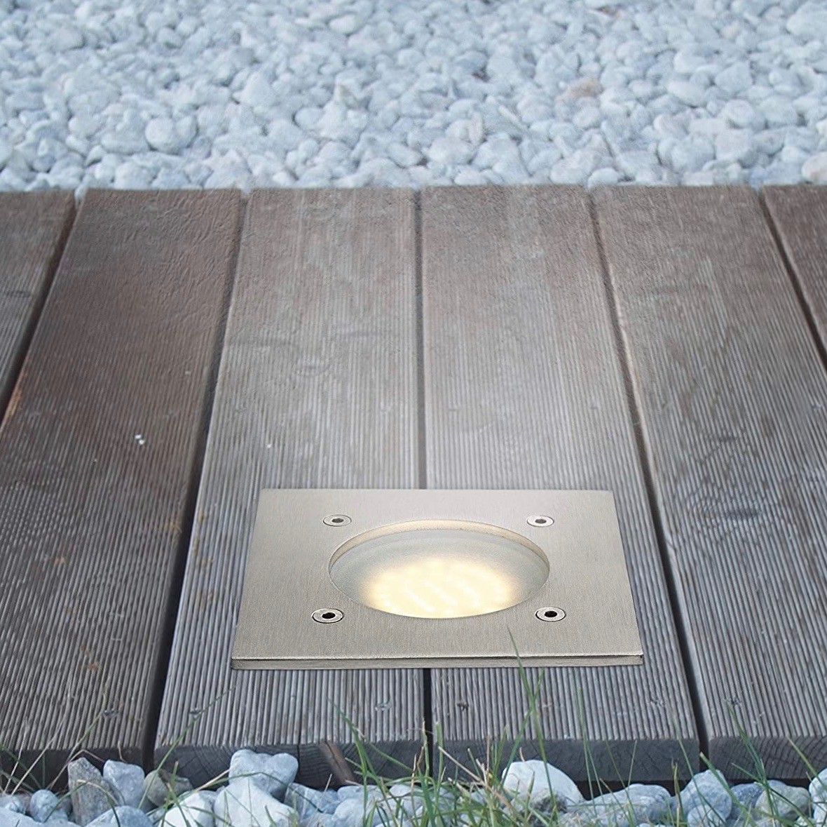 138,95 € Spedizione Gratuita | Scatola da 3 unità Apparecchio da incasso Eglo 2W 10×10 cm. Acciaio inossidabile. Colore bianca