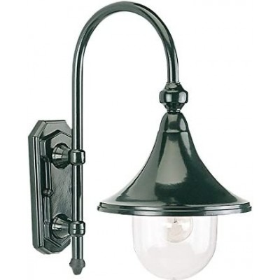 159,95 € Free Shipping | Outdoor wall light 60W Conical Shape 45×36 cm. Terrace, garden and public space. Classic Style. Aluminum. Green Color