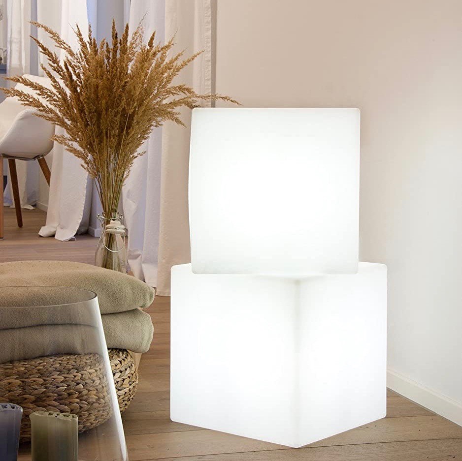 265,95 € Envio grátis | Móveis com iluminação 9W E27 33×33 cm. Pmma. Cor branco