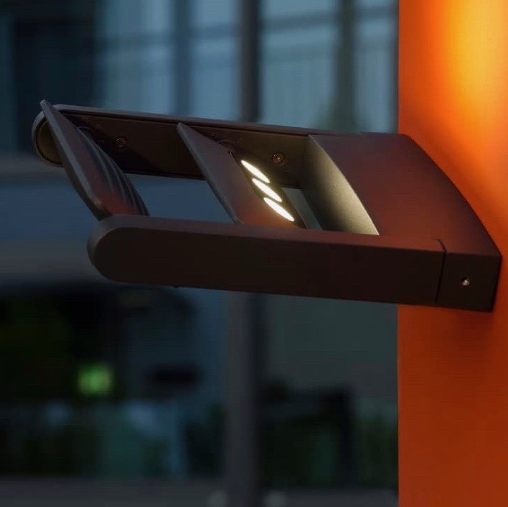 143,95 € Free Shipping | Outdoor wall light 3W 25×21 cm. Adjustable Aluminum and metal casting. Black Color