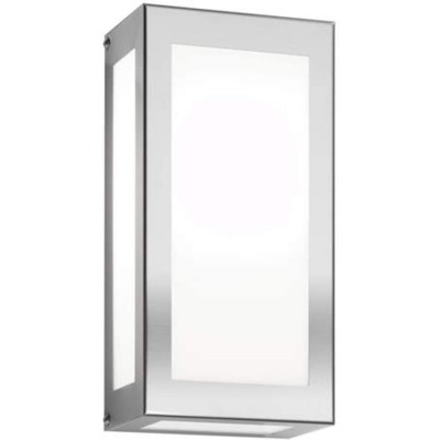 173,95 € Free Shipping | Outdoor wall light 75W Rectangular Shape 28×14 cm. Terrace, garden and public space. Stainless steel. Gray Color