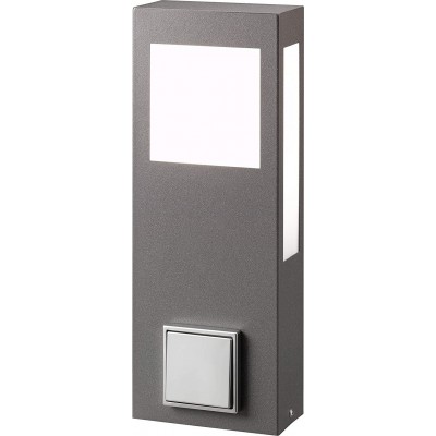 212,95 € Envío gratis | Aplique de pared exterior 75W 28×14 cm. Acero inoxidable. Color antracita