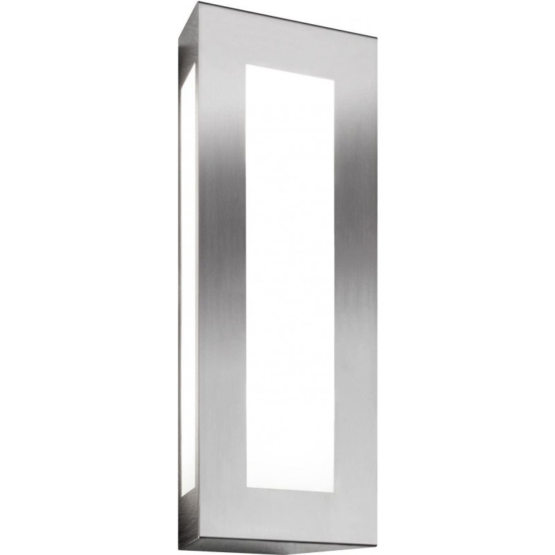 154,95 € Free Shipping | Outdoor wall light Rectangular Shape 40×16 cm. Terrace, garden and public space. Stainless steel. Gray Color