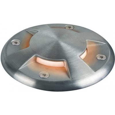 162,95 € Free Shipping | In-Ground lighting Round Shape 12×12 cm. Light with 4 light outlets Terrace, garden and public space. Steel and Stainless steel. Gray Color