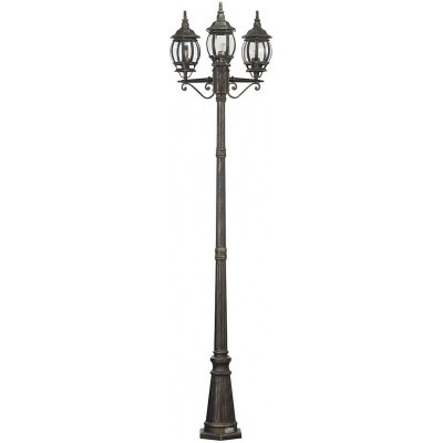 197,95 € Free Shipping | Streetlight 238×55 cm. 3 points of light Aluminum. Gray Color