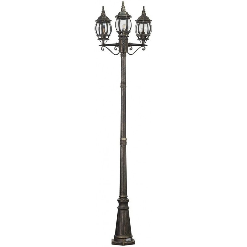 197,95 € Envio grátis | Iluminação pública 238×55 cm. 3 pontos de luz Alumínio. Cor cinza