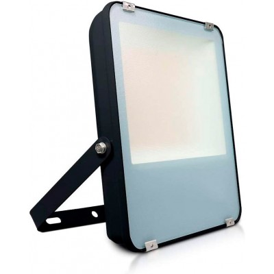 176,95 € Envio grátis | Holofote externo 100W 30×25 cm. Ajustável Alumínio. Cor branco