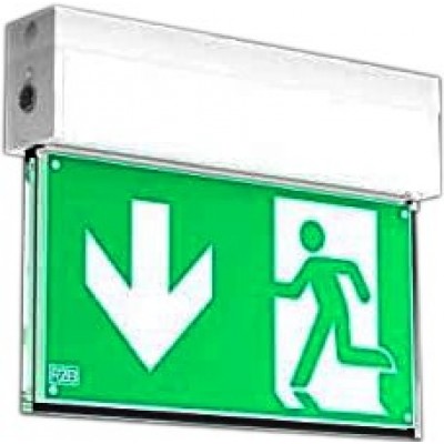 261,95 € Spedizione Gratuita | Illuminazione di sicurezza 22×15 cm. LED di segnalazione evacuazione Colore bianca