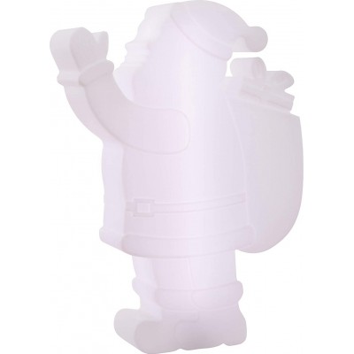 234,95 € Envío gratis | Lámpara de exterior 79×58 cm. Diseño en forma de papá Noel Polietileno. Color blanco