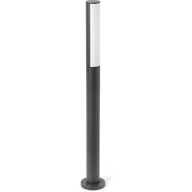 123,95 € Free Shipping | Luminous beacon 8W Rectangular Shape Ø 6 cm. LED Terrace, garden and public space. Aluminum and Metal casting. Gray Color