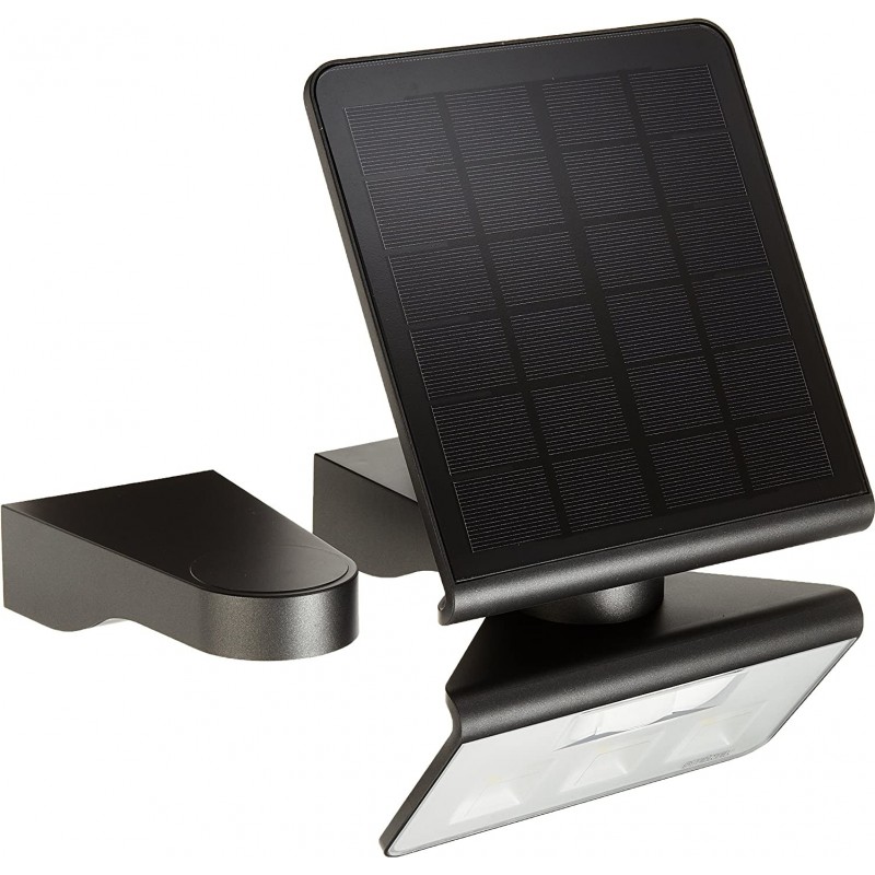 286,95 € Envio grátis | Iluminação solar 1W 30×19 cm. Projetor de parede LED. recarga solar. Detector de movimento Vidro. Cor antracite