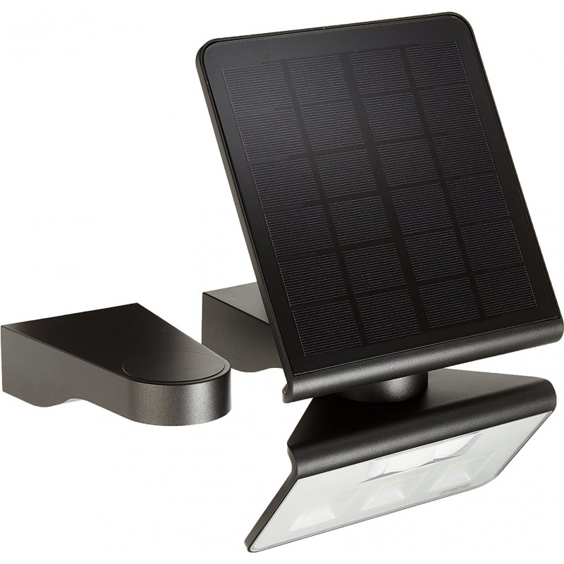 299,95 € Free Shipping | Solar lighting 1W Square Shape 30×19 cm. LED wall spotlight. solar recharge. Movement detector Terrace, garden and public space. Modern Style. Glass. Anthracite Color
