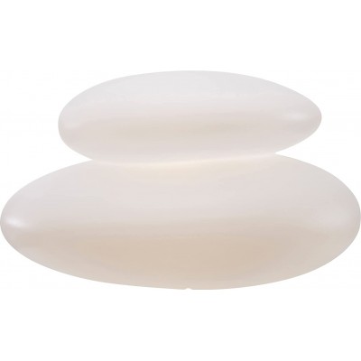 318,95 € Free Shipping | Outdoor lamp 9W Round Shape 69×55 cm. Stone shaped design Terrace, garden and public space. Modern Style. Polyethylene. White Color