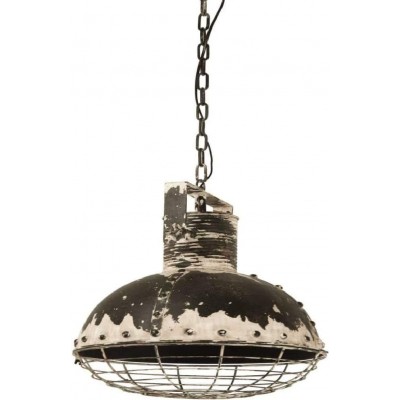 338,95 € Free Shipping | Hanging lamp Round Shape 40×40 cm. Living room, dining room and bedroom. Industrial Style. Metal casting. Silver Color
