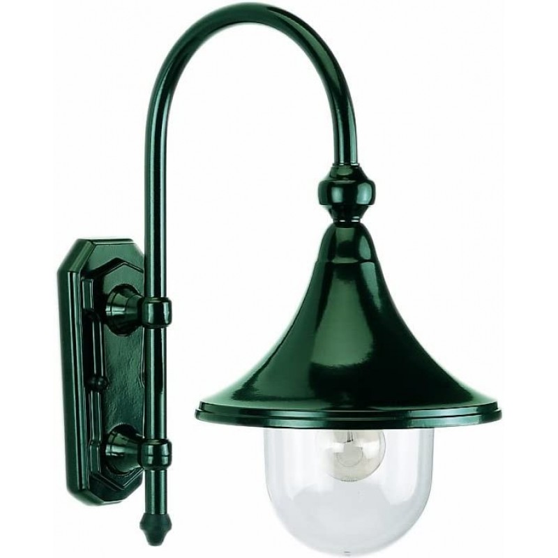 305,95 € Free Shipping | Outdoor wall light 60W Conical Shape 63×34 cm. Terrace, garden and public space. Classic Style. Stainless steel and Aluminum. Green Color