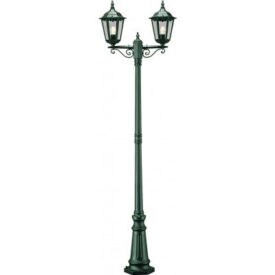 269,95 € Envio grátis | Iluminação pública 100W 220×63 cm. 2 cabeças Alumínio. Cor verde