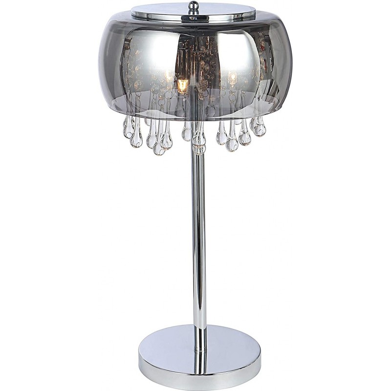 225,95 € Free Shipping | Table lamp Round Shape Ø 5 cm. Living room, dining room and lobby. Glass. Gray Color