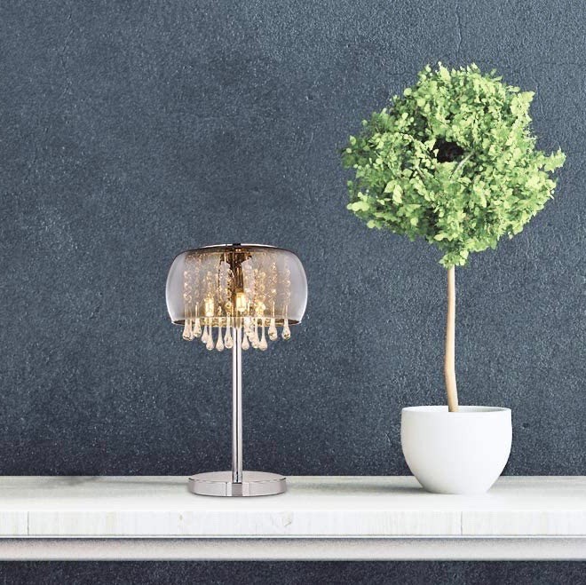 214,95 € Envoi gratuit | Lampe de table Ø 5 cm. Verre. Couleur gris