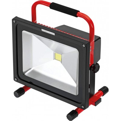 565,95 € Free Shipping | Flood and spotlight Rectangular Shape 31×30 cm. Portable led Terrace, garden and public space. Aluminum. Red Color